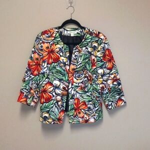 Coldwater Creek floral jacket Size 14